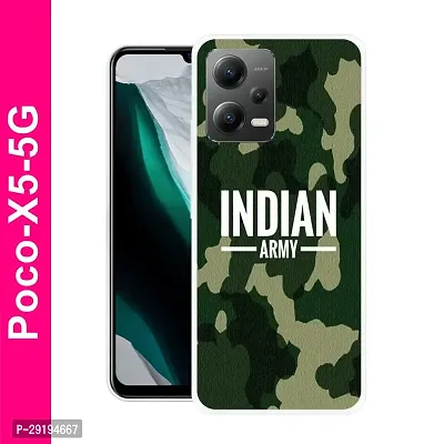 Stylish Multicolor Printed Plastic Back Cover for POCO X5 5G-thumb0