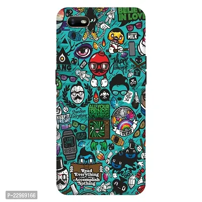 Stylish Printed Multicolor Hard Case Cover for Oppo A1K-thumb0