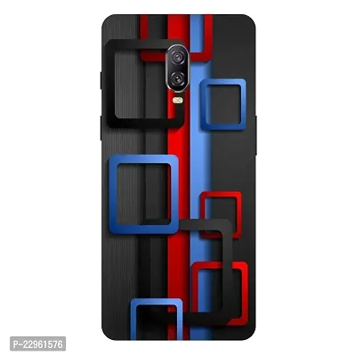 Stylish Printed Multicolor Hard Case Cover for  One Plus 6T