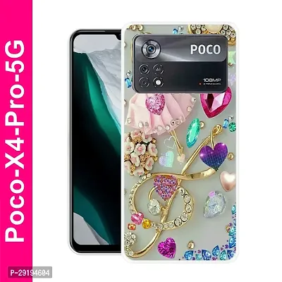 Stylish Multicolor Printed Plastic Back Cover for POCO X4 Pro 5G-thumb0