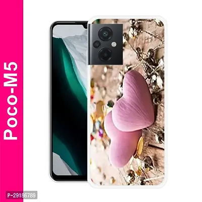 Stylish Multicolor Printed Plastic Back Cover for POCO M5