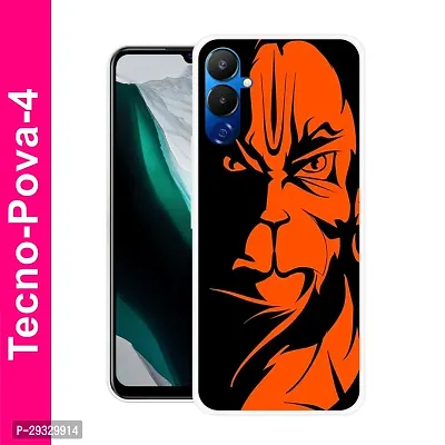 Stylish Multicolor Plastic Printed Case Cover for Tecno pova 115