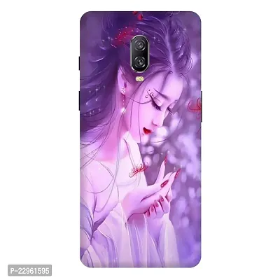 Stylish Printed Multicolor Hard Case Cover for  One Plus 6T