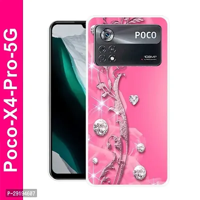 Stylish Multicolor Printed Plastic Back Cover for POCO X4 Pro 5G