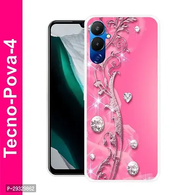 Stylish Multicolor Plastic Printed Case Cover for Tecno pova 97