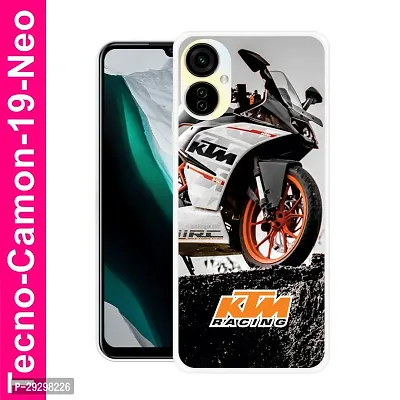 Stylish Multicolor Printed Plastic Back Cover for Tecno Camon 19 Neo