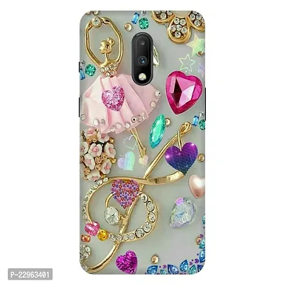 Stylish Printed Multicolor Hard Case Cover for  One Plus 7