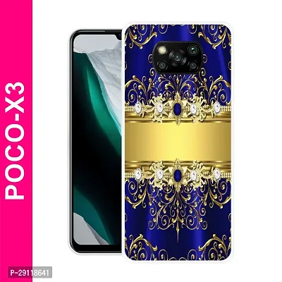 Stylish Multicolor Printed Plastic Back Cover for POCO X2-thumb0