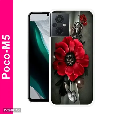 Stylish Multicolor Printed Plastic Back Cover for POCO M5