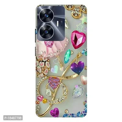 Stylish Multicolor Plastic realme C55 Back Cover