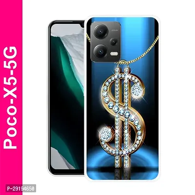 Stylish Multicolor Printed Plastic Back Cover for for POCO X5 5G