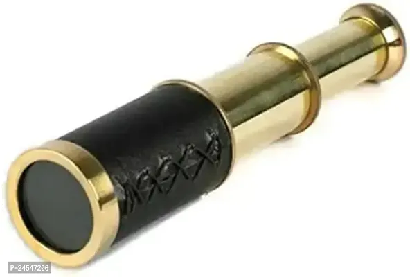 Nikhat instruments  6inch black lather brass telescope