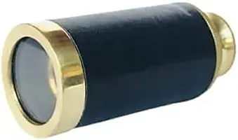 Nikhat instruments  6inch black lather brass telescope-thumb2