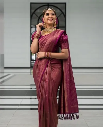 Hot Selling Art Silk Saree with Blouse piece 