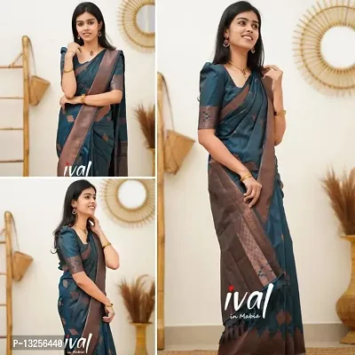 Classic Art Silk Jacquard Saree With Blouse Piece