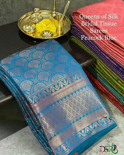 FANCY DESGINER SOFT LICHI SILK SAREES