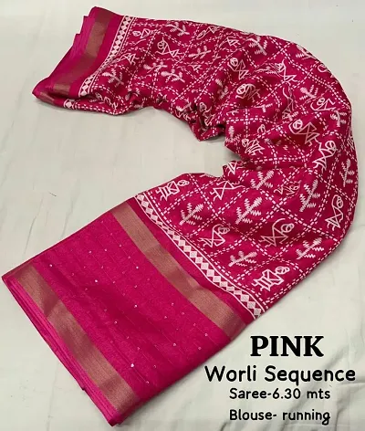 Classic Dola Silk Partywear Saree with Blouse piece