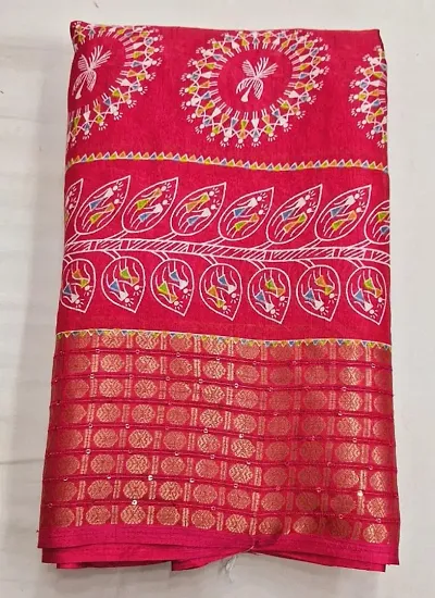 Trendy Art Silk Sarees with Blouse Piece