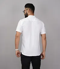 White Solid Short Kurta-thumb3