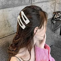 Stylish Korean Style Pearl Hair Clips For Women And Girls-8 Pieces-thumb1