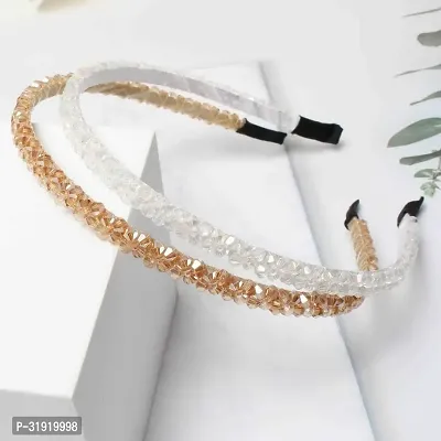 Stylish 4 Piece Crystal Rhinestone Shiny Non-Slip Headbands-thumb2