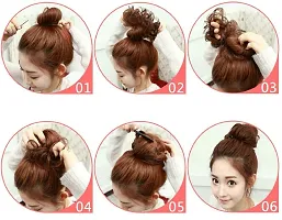 Stylish Synthetic Frill Messy Hair Bun Juda Hair Accessories Extensions For Women And Girls-thumb3