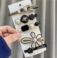 Stylish Black And White Korean Clip For Women And Girls-11 Pieces-thumb2