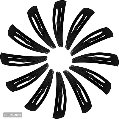 Stylish Black Color Tic-tac Hair Clip Pair Of 12-thumb3