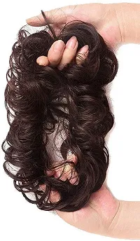 Stylish Synthetic Frill Messy Hair Bun Juda Hair Accessories Extensions For Women And Girls-thumb1