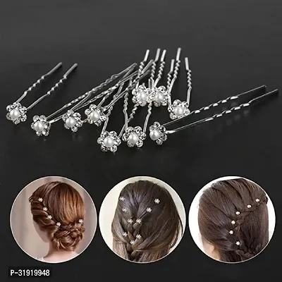 Stylish Hair Juda Pin With Stones Wedding Hair Accessories For Women And Girls-12 Pieces-thumb2