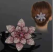 Stylish Blubby Flower Design Hair Clutcher Hair Claw Clips For Girls And Women- 5 Pieces-thumb1