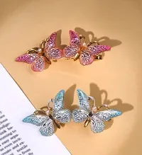 Stylish Korean Style Women And Girls Butterfly Hair Clips Pack Of 4-thumb1