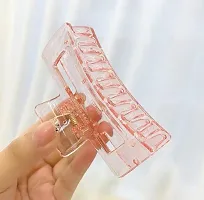 Stylish Water Color Transparent Hair Clutcher Hair Claw For Women- 6 Pieces-thumb1