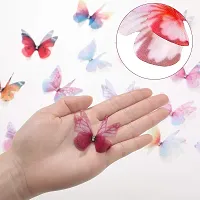 Stylish Colorful Chiffon Butterfly Modelling Hair Clips For Girls And Women-6 Pieces-thumb1