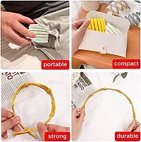 Blubby 6PCS Retractable Pocket Hair Band, Spring Wavy Foldable Headband No Slip, Compact Portable Adjustable Hair Hoop for Women (Multicolor)-thumb1