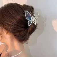 Blubby Unique Butterfly Design Metal Hair Claw Clips  Cluther - Sparkly Glitter Rhinestones Hair Clip - Secure Hold for Various Hairstyles-thumb4