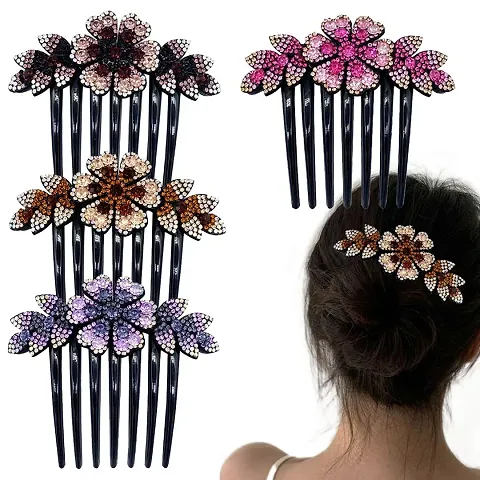Beautiful Designer Korean Style Hair Pins Clips Combo Pack of 2 For Women