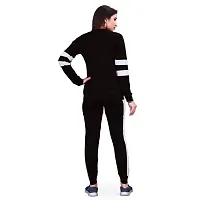 Elite Black Polyester Solid Tracksuit For Women-thumb3