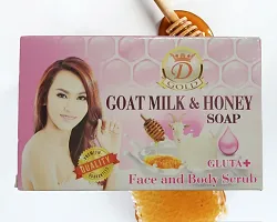 D GOLD GOAT MILK  HONEY SOAP GLUTA + FACE AND BODY SCRUB 160g-thumb1