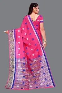 New Cotton Blend Fabric Woven Design Sari For Women-thumb3