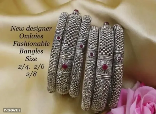 INDAWAT CREATION Exclusive Siver Bangles Women And Girl