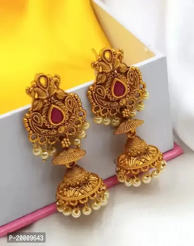 INDAWAT CREATION Traditional ndian  Earring Sets For Women  Girls-thumb2