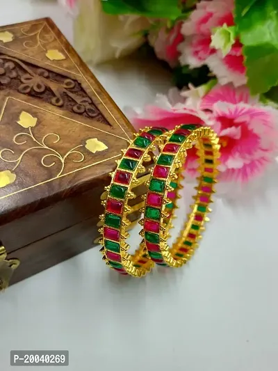 INDAWAT CREATION  Traditional South Indian  Bangles Sets For Women And Girls