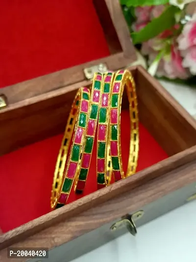INDAWAT CREATION Traditional Multi Bangles For Women And Girls