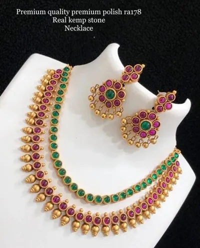 INDAWAT CREATION Kundan Necklace For Women And Girls