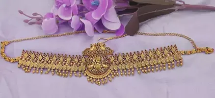 Gold-Plated Stone-Beaded Kamarband Women And Girls