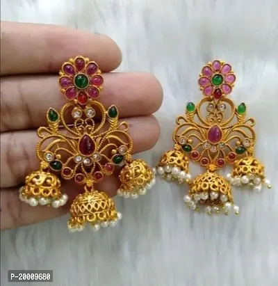 INDAWAT CREATION Stylish Jhumki Earring For Women And Girls-thumb2