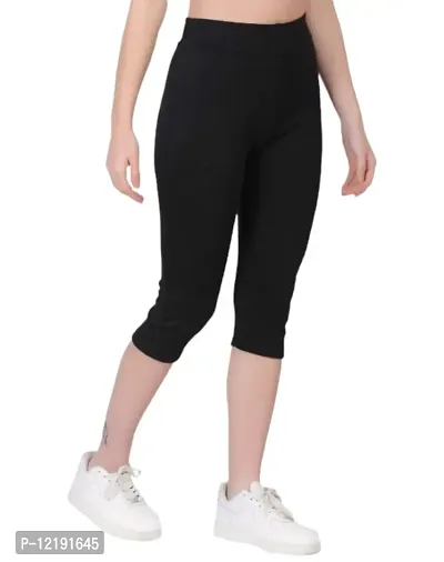 FashionWala Women's Capri Pant Combo (XL, Light Grey & Black)-thumb4