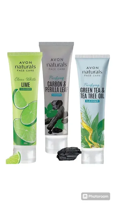 Avon Natural Face Wash ( Brightening Lime, Carbon  Perilla Leaf and Green Tea Tree Oil ) 100gm