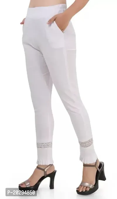 Girl solid Leggings with Elasticated Waist